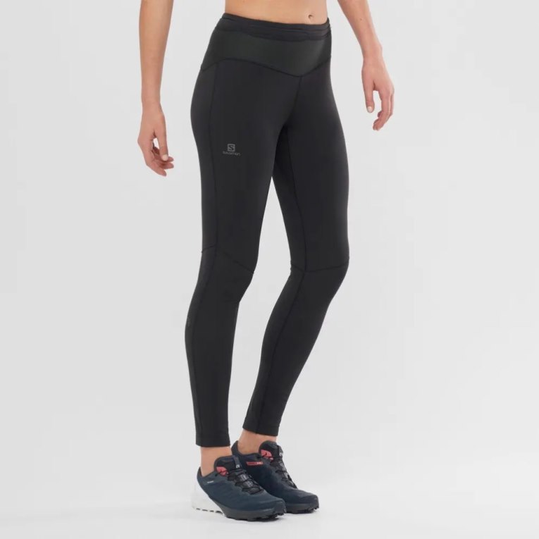 Mallas Para Correr Salomon Xa Warm Mujer Negros | MX QPFM826